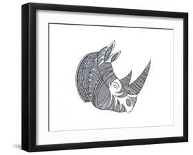 Animal Head Hippo-Neeti Goswami-Framed Art Print