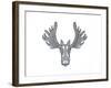 Animal Head Moose-Neeti Goswami-Framed Art Print