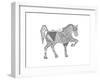 Animal Horse2-Neeti Goswami-Framed Art Print