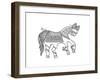 Animal Horse3-Neeti Goswami-Framed Art Print