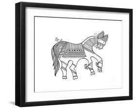 Animal Horse3-Neeti Goswami-Framed Art Print