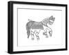 Animal Horse3-Neeti Goswami-Framed Art Print