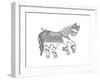 Animal Horse3-Neeti Goswami-Framed Art Print