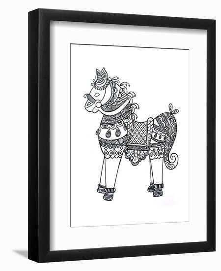 Animal Horse4-Neeti Goswami-Framed Art Print
