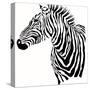 Animal Illustration of Vector Zebra Silhouette-AlisaRed-Stretched Canvas