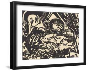 Animal Legend (Tierlegende), 1912-Franz Marc-Framed Giclee Print