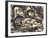 Animal Legend (Tierlegende), 1912-Franz Marc-Framed Giclee Print