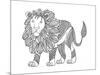 Animal Lion-Neeti Goswami-Mounted Art Print