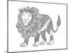 Animal Lion-Neeti Goswami-Mounted Art Print