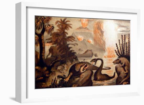 Animal Monsters Of The Primeval World-WFA Zimmerman-Framed Art Print