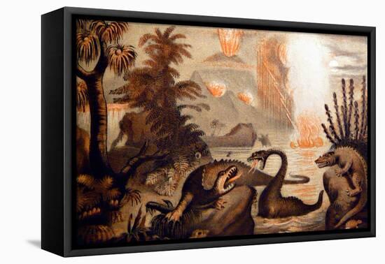 Animal Monsters Of The Primeval World-WFA Zimmerman-Framed Stretched Canvas