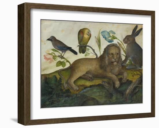 Animal Painting (Lion)-Hans Hoffmann-Framed Giclee Print