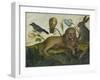 Animal Painting (Lion)-Hans Hoffmann-Framed Giclee Print