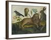 Animal Painting (Lion)-Hans Hoffmann-Framed Giclee Print