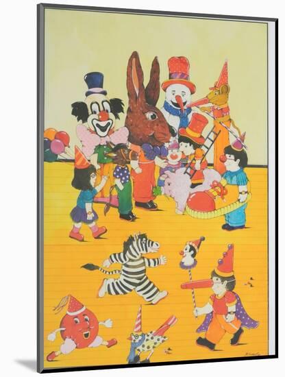 Animal party-Christian Kaempf-Mounted Premium Giclee Print