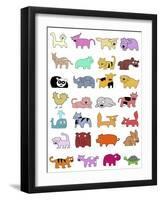 Animal Pattern II-Miguel Balbás-Framed Giclee Print