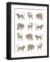 Animal Pattern-Miguel Balbás-Framed Giclee Print