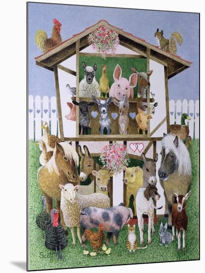 Animal Playhouse-Pat Scott-Mounted Giclee Print