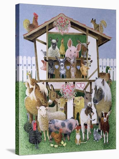 Animal Playhouse-Pat Scott-Stretched Canvas