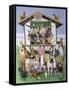 Animal Playhouse-Pat Scott-Framed Stretched Canvas