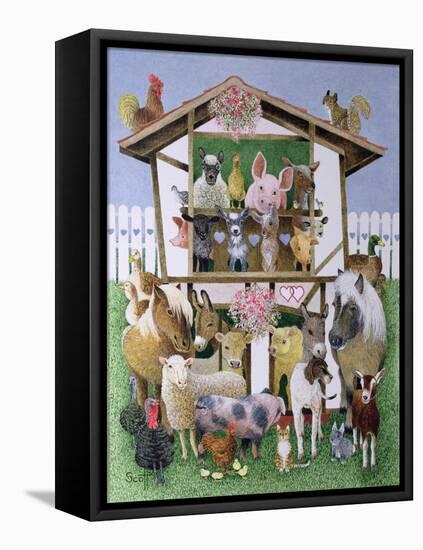 Animal Playhouse-Pat Scott-Framed Stretched Canvas