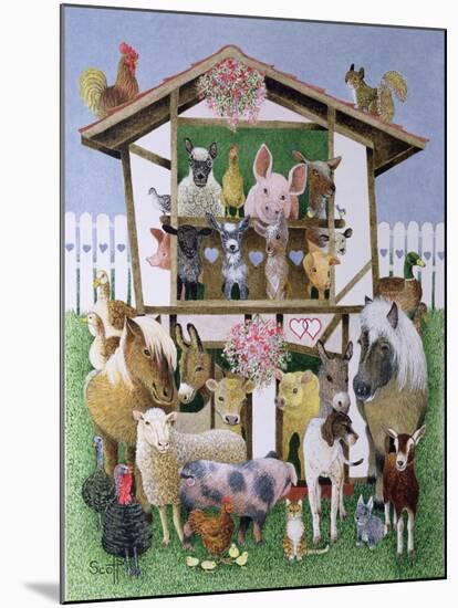 Animal Playhouse-Pat Scott-Mounted Giclee Print