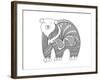 Animal Polar Bear-Neeti Goswami-Framed Art Print