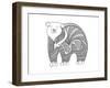 Animal Polar Bear-Neeti Goswami-Framed Art Print