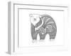 Animal Polar Bear-Neeti Goswami-Framed Art Print