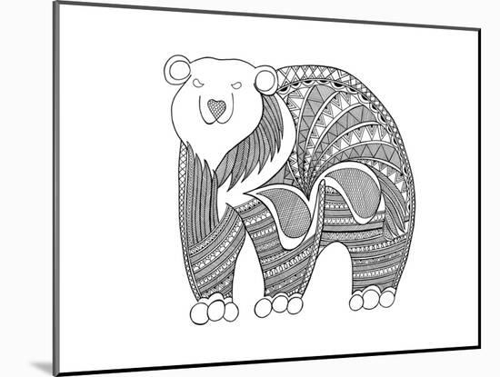 Animal Polar Bear-Neeti Goswami-Mounted Art Print