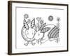 Animal Rabbits-Neeti Goswami-Framed Art Print