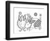 Animal Rabbits-Neeti Goswami-Framed Art Print