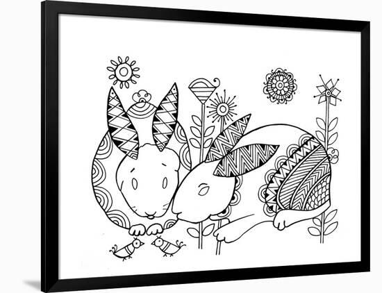 Animal Rabbits-Neeti Goswami-Framed Art Print