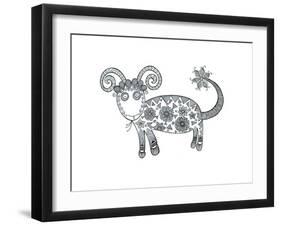 Animal Sheep 1-Neeti Goswami-Framed Art Print