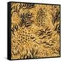 Animal Skin Seamless Pattern-paprika-Framed Stretched Canvas