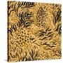 Animal Skin Seamless Pattern-paprika-Stretched Canvas
