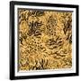 Animal Skin Seamless Pattern-paprika-Framed Art Print