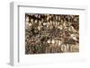 Animal skulls and ammo embedded in wall, Mopti Region, Mali-Art Wolfe-Framed Photographic Print