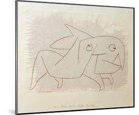 Animal Soon to be Merry Again-Paul Klee-Mounted Giclee Print