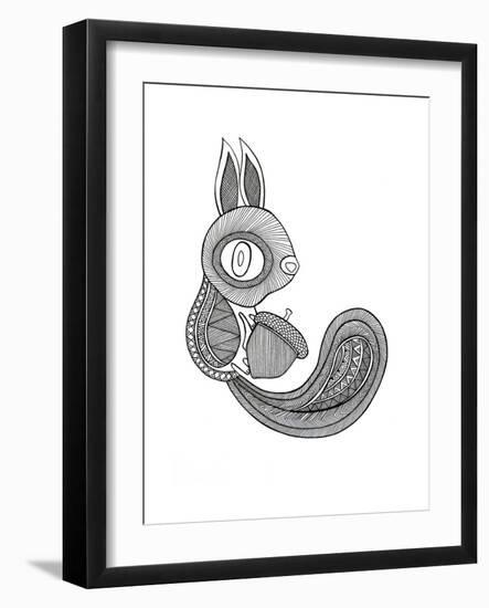 Animal Squirrel-Neeti Goswami-Framed Art Print