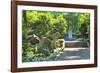 Animal Statues at Yu Qian's Tomb, Hangzhou, Zhejiang, China, Asia-Andreas Brandl-Framed Photographic Print