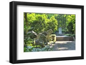 Animal Statues at Yu Qian's Tomb, Hangzhou, Zhejiang, China, Asia-Andreas Brandl-Framed Photographic Print