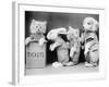 Animal Ticket Queue-null-Framed Photographic Print