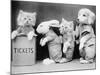 Animal Ticket Queue-null-Mounted Photographic Print