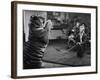 Animal Trainer Gunther Gebel Williams on "Panorama" with Guest Martha Mitchell and Maury Povich-Walter Bennett-Framed Premium Photographic Print