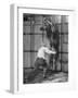 Animal Trainer Jules Jacot Training a Lion, one of the 21 big cats He Will Use Next Year-Wallace Kirkland-Framed Photographic Print