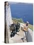 Animal Transport, Santorini (Thira), Cyclades Islands, Greek Islands, Greece-Michael Short-Stretched Canvas