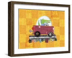 Animal Transporters 1-Holli Conger-Framed Giclee Print