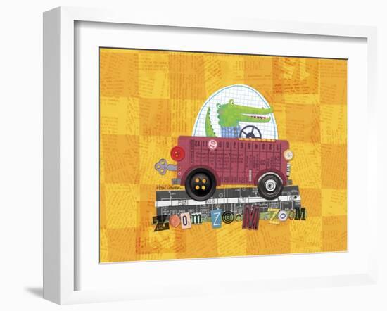 Animal Transporters 1-Holli Conger-Framed Giclee Print