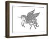 Animal Unicorn-Neeti Goswami-Framed Art Print